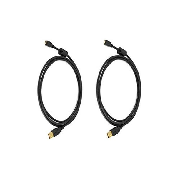 White 1.5 Feet Gold Plated eDragon 5 Pack USB 2.0 A Male to Mini-B 5pin Male 28/24AWG Cable with Ferrite Core White 1.5 Feet Gold Plated eDragon 5 Pack USB 2.0 A Male to Mini-B 5pin Male 28/24AWG Cable with Ferrite Core